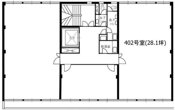 宗保第2ビル402 間取り図