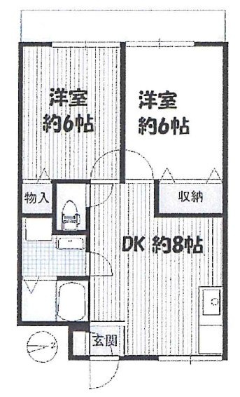 ジャコワ東日本橋マンション405 間取り図