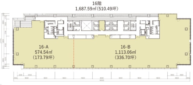 渋谷ソラスタ16F 間取り図