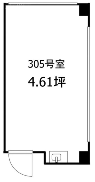 九段下プラレールビル305 間取り図