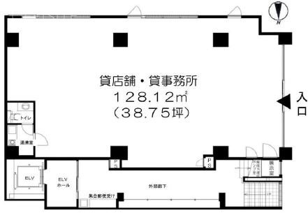 サンリット亀有1F 間取り図