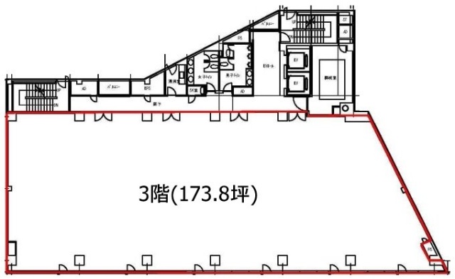 ONEST西五反田スクエア3F 間取り図