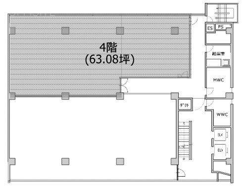 塩業会館ビル4F 間取り図
