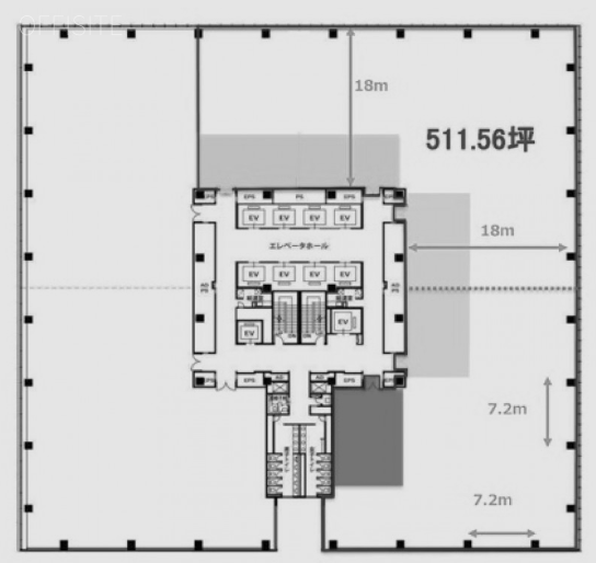 豊洲プライムスクエア(ヒューリック豊洲プライムスクエア)3F 間取り図