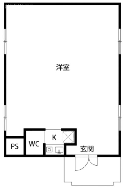 Urban Ebisu Studio(アーバンエビススタジオ)ビルB 間取り図