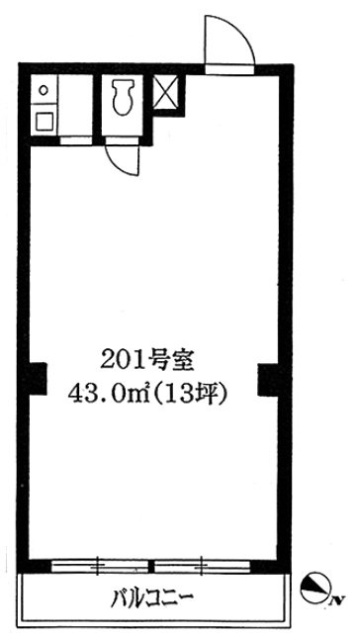 後上ビル201 間取り図