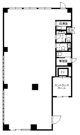 アルジャノン大井1F 間取り図