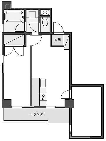 バルビゾン71ビル201 間取り図