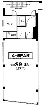 油商会館ビルA 間取り図