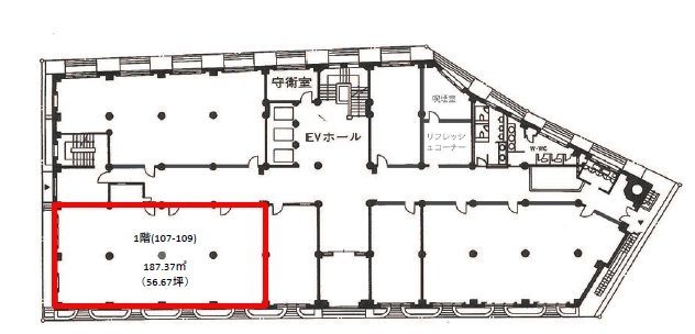 日証館1F 間取り図