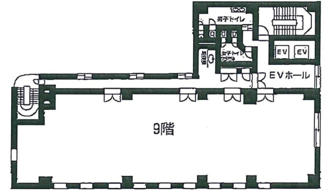 エバーズ第8関内ビル9F 間取り図