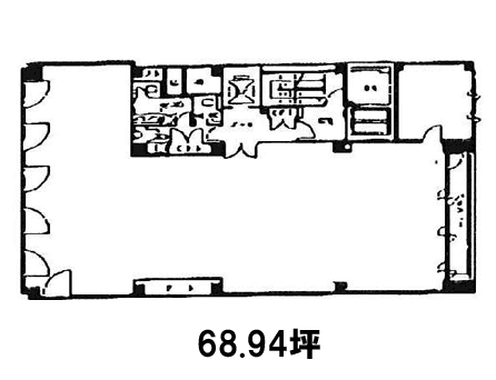 DiaResto Tokyoビル2F 間取り図