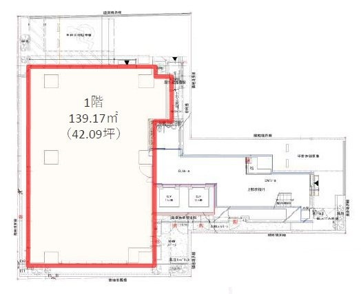 (仮)SK-K神田駿河台計画1F 間取り図