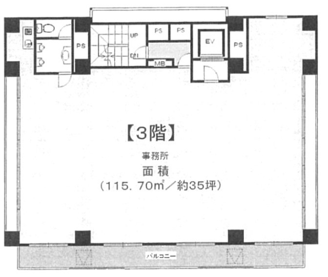 大堀ビル3F 間取り図