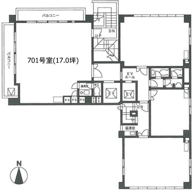 大手町宝栄ビル701 間取り図