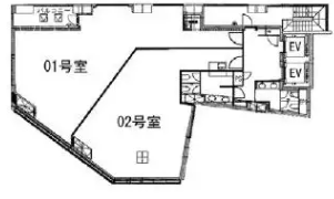 TOP HILLS GARDEN 道玄坂2 間取り図