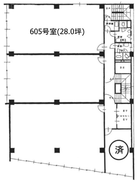 偕楽ビルディング外神田605 間取り図