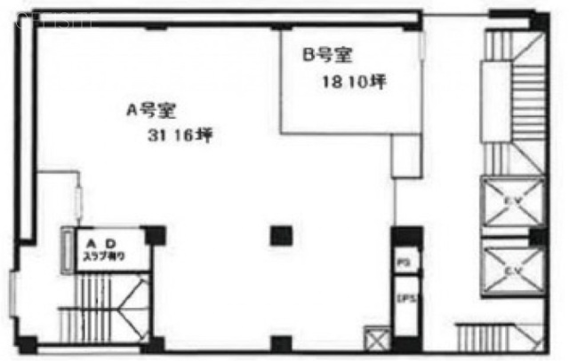 ニューギンザビル8号館1F 間取り図