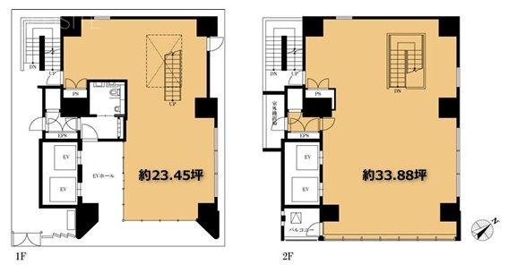 VORT銀座briller1F~2F 間取り図