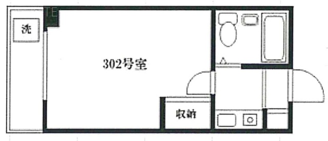 ハイツ浅間ビル302 間取り図