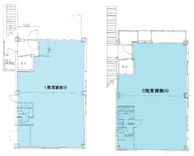 網野ビル1F～2F 間取り図