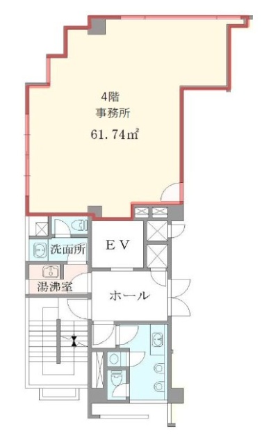 井門西五反田ビル4F 間取り図