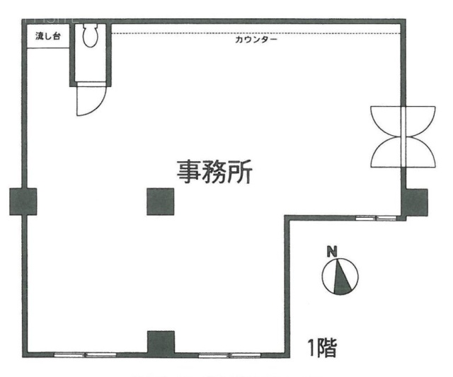 江戸川橋ダイヤハイツ1F 間取り図