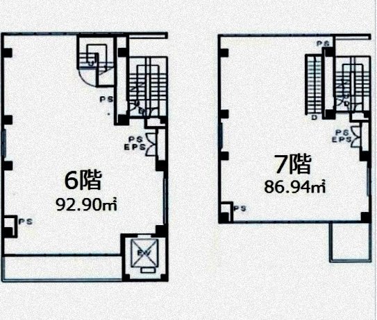 Daimon ex Ⅱ6F~7F 間取り図