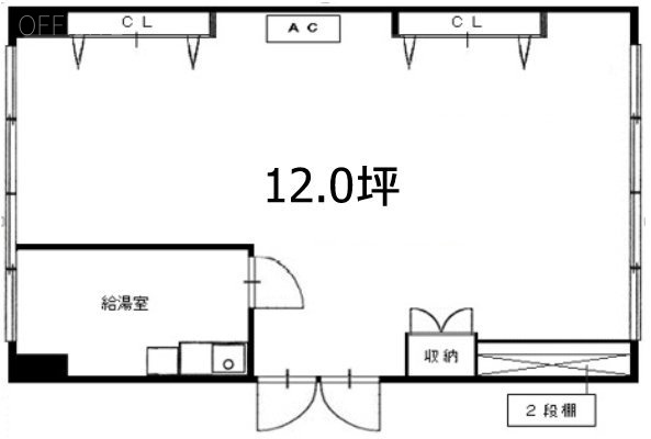 新宿東海ビル404・402 間取り図