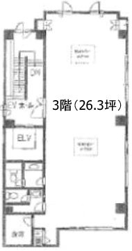 新宿MYビル3F 間取り図