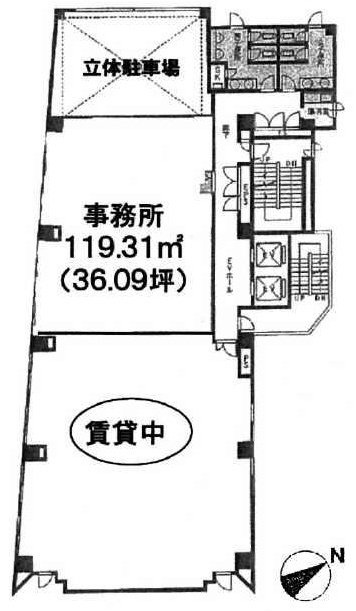 タイムズビル402 間取り図