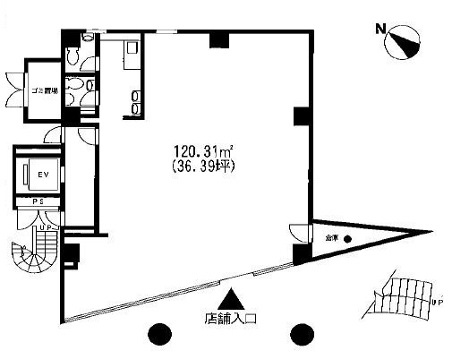 大森ラルタビル1F 間取り図