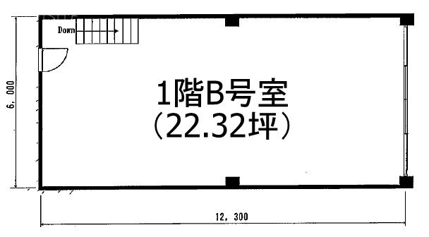 第一白川ビルB 間取り図