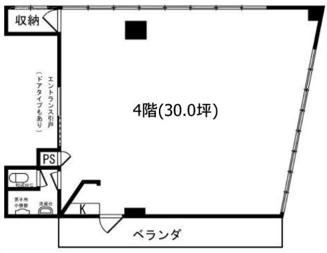 第二平ビル4F 間取り図