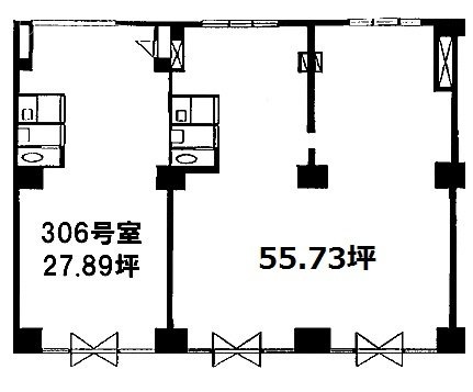 シャンボール川崎互恵ビル3F 間取り図