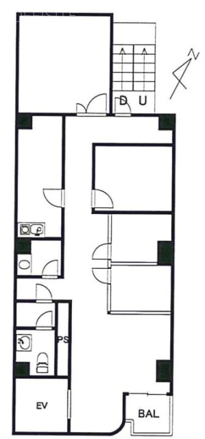 アサックスビル6F 間取り図