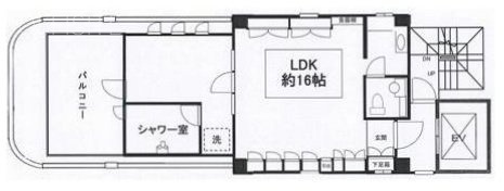 相生パークビル10F 間取り図