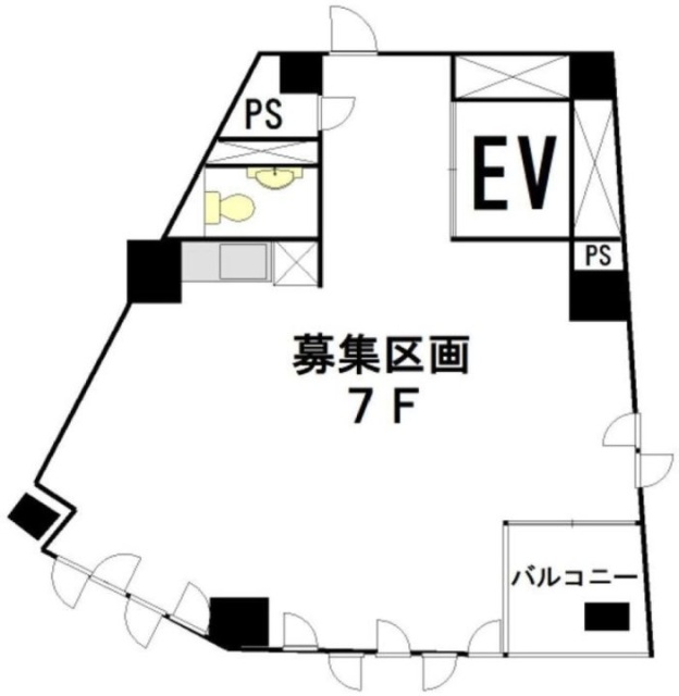 明治通りコバヤシビル7F 間取り図