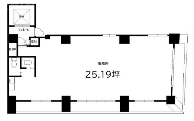 黒田ビル6F 間取り図