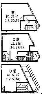 G神宮前ビル1F～3F 間取り図