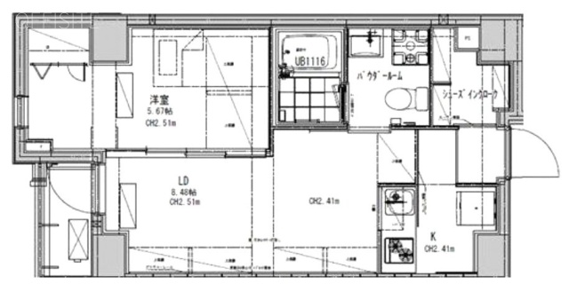 ヴィラージュ・ド・クロシェ7F 間取り図