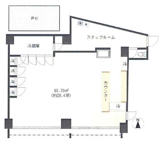 サンライズ當麻1F 間取り図