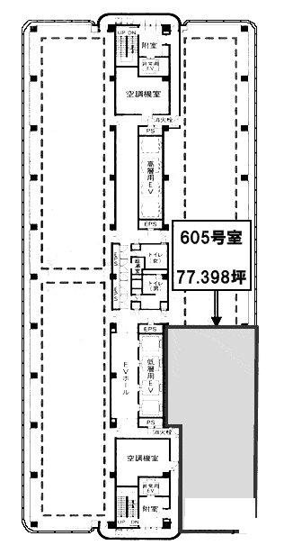 横浜STビル605 間取り図