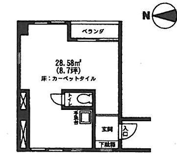 メゾンド聖坂ビル3F 間取り図