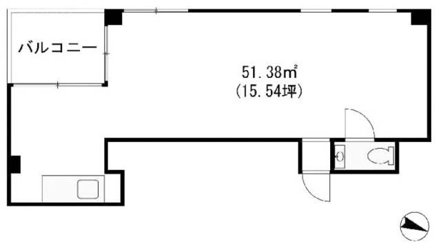 定恵ビル2F 間取り図