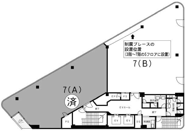 横浜神谷ビルB 間取り図