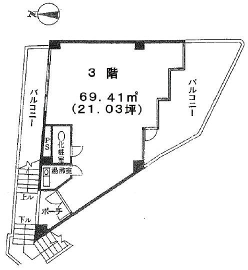 第1園田ビル3F 間取り図