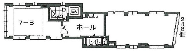 渋谷2丁目(新免)ビルB 間取り図