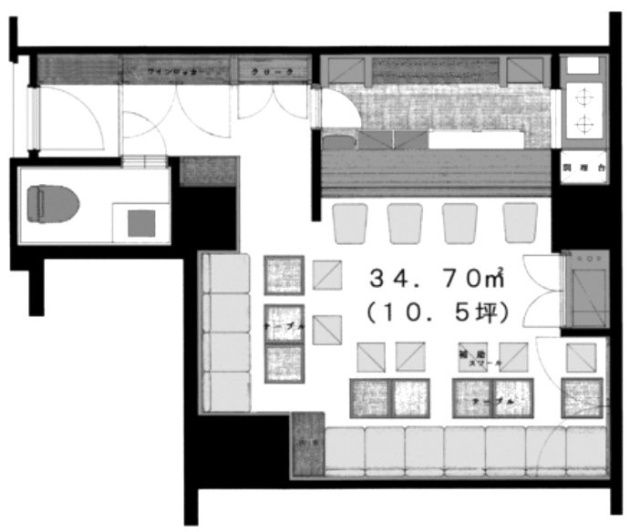 第3平沢ビルE 間取り図
