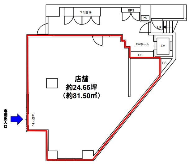 HBビル勝どき1F 間取り図